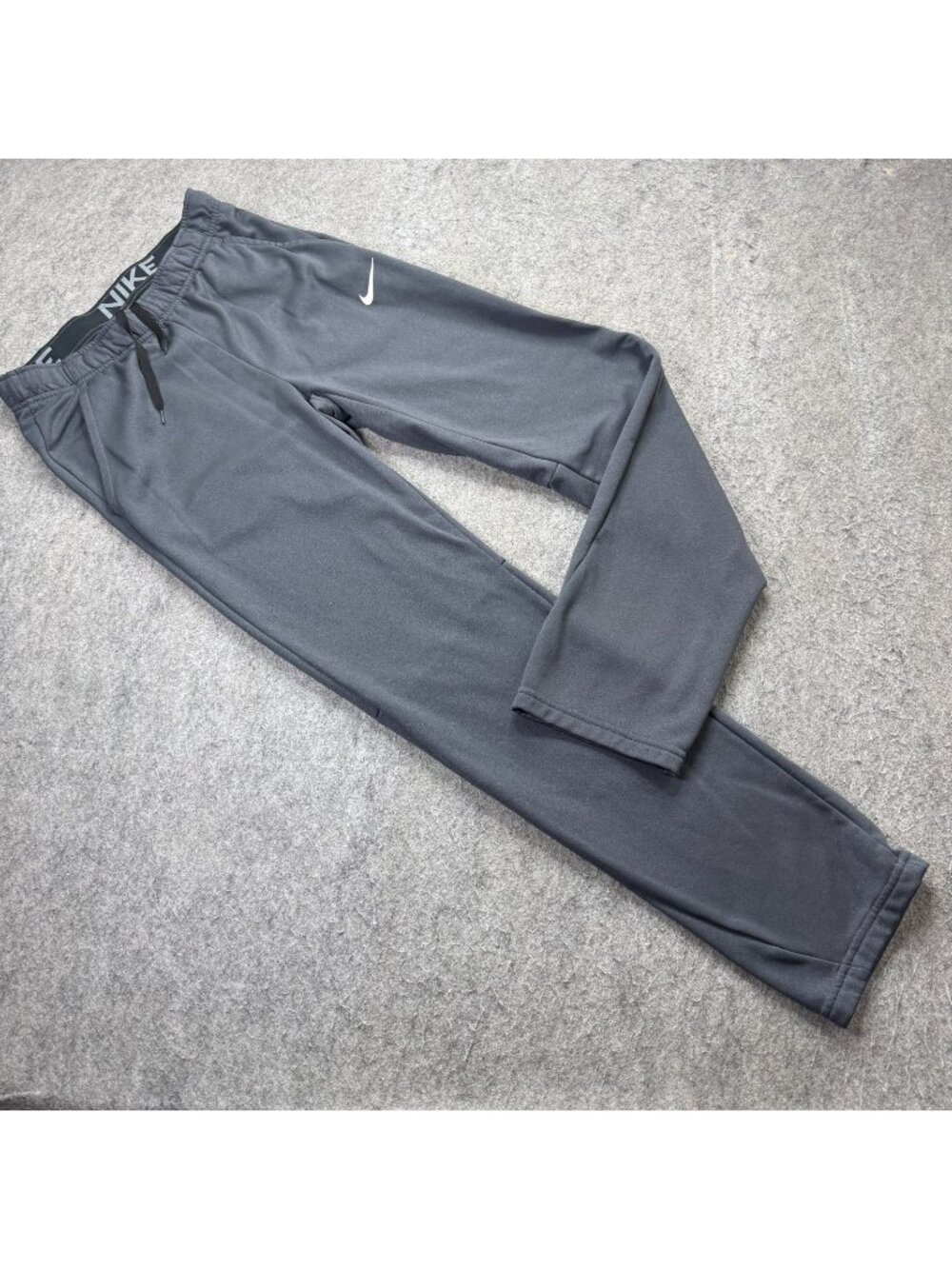Nike THERMA-FIT Sweatpants Men S Gray Open Hem Fleece 32" CN9483